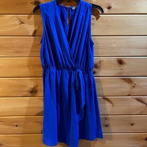 Midi deep blue dress